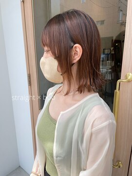 リト(re:to*) ロングボブ☆自然な縮毛矯正でボリュームダウン&ツヤツヤに♪