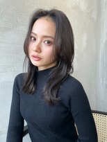 エースハバナ 渋谷(1 HAVANA)&nbsp;ヌーディーカラー/サラツヤロング/ふんわりミディアム/小顔ヘア