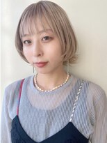 ラ シェンテ エイジア 川西(La Sente Aja)&nbsp;ケアブリーチダブルカラー　ミルクティーベージュ