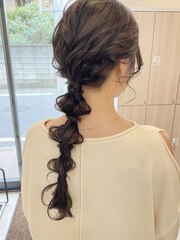 【三村】編み下ろしアレンジ　ヘアセット　ヘアアレンジ　草加