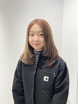 ユーフォリア 新宿通り(Euphoria) 顔まわりレイヤー/シナモンベージュ/ベージュカラー