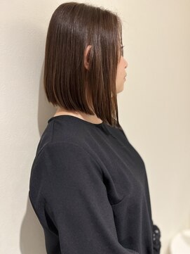 エム 門司店(EMU) 前下がりストレートボブ