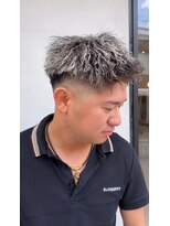 メンズバイココテラス 豊中(men's by cocoterace) メンズカット/フェードカット/ツイスト/ホワイトメッシュ