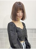 結べるボブ×パープルベージュ