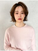 ウェーブミディアム　メルティカラー　似合わせカット
