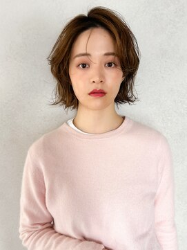 カナン 銀座(CANAAN) ウェーブミディアム メルティカラー 似合わせカット