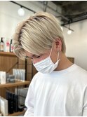 センターパートニュアンスパーマ韓国カルマパーマコンマヘア