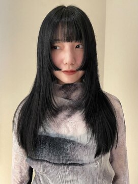 ノラギンザユー(NORA GINZA/U) ロングレイヤーカット姫カットレイヤー顔まわりカット