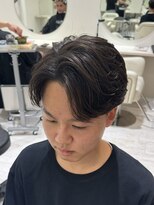 バース 梅田中崎町店(BIRTH)&nbsp;ニュアンスパーマセンターパートフェザーパーマワンカールパーマ