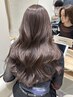 《透明感を出したい方へ》ブリーチなしダブルカラー￥14300