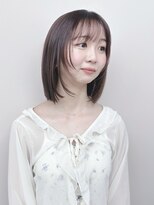 モリオ(morio)&nbsp;＊ミディアムボブディ小顔ボブ軽めボブ内巻きボブぱっつんボブ