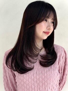 ザックラフィネ(ZACC raffine) レイヤーカット/縮毛矯正/ナチュラルブラウン/ワンカール