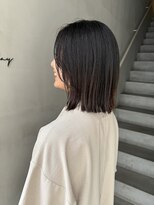 レイキョウト(Ray Kyoto)&nbsp;重ためボブ 顔周りレイヤー 外ハネボブ 黒髪ボブ