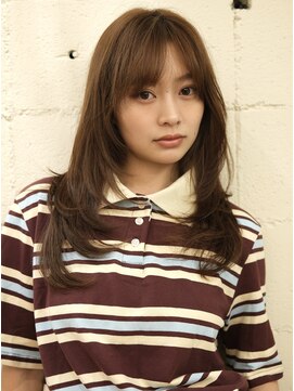 ランプ 代官山(the lamp) 透明感カラー20代大人美人顔周りレイヤースタイル