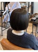 オリーブブラウン×タッセルボブ