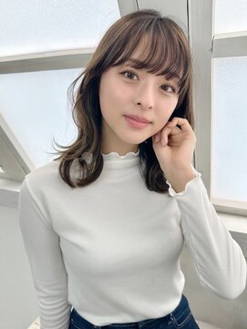 ファーレ ツルミ(Fare tsurumi) ミディアムレイヤー 美髪 透明感 イメチェン くびれ 髪質改善