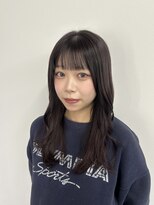 ラーム 福岡香椎店(rame) レイヤーカット、パープルカラー