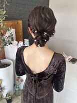 ニド(2do)&nbsp;お呼ばれシニヨン×持ち込みヘアパーツ
