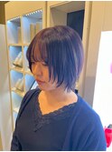 パープルピンク×レイヤーショート