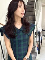 カミエ(kamie) ピンクセミロング × カット・カラー・トリートメント完成