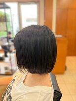 キューブ(HAIR MAKE Cube) 髪質改善ストレートで艶髪ナチュラルボブ|まとまる美髪ヘア◎♪