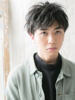 モッズヘアー メン 戸田公園店(mod's hair men)&nbsp;アッシュブラック刈り上げ無造作ルーズショートパーマi戸田公園