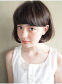 【nanuk】外国人の自毛のようなアッシュカラー◇ワンカールボブ
