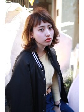 トヌコア ルア 下北沢店(TONUKOA RUA) 鎖骨上レングスのゆるふわウルフボブ☆