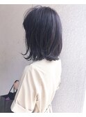 【Marl】ブラックラベンダーの外ハネボブ♪