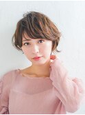 フェミニンショートボブ