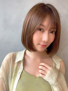 アリーズ シブヤ(ALLYS shibuya) 大人ボブ ブラウンベージュ 暖色系カラー ジェシカライツ