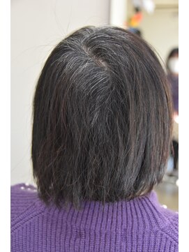 パーマ屋カラフル 縮毛矯正のマッシュ