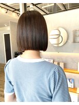 ベーシス(Basis) 【Basis福田】オリーブベージュ×パツっとボブ