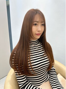 ロンドシェリ 仙台(Lond Cheri) ツヤ髪ブラウンベージュ　レイヤーカット　フェイスレイヤー