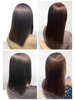 美容室フルール&nbsp;★縮毛矯正ロング♪コスメストレート髪質改善ココアベージュ