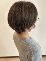 スタジオ アルファプラス 日暮里店(studio α+)&nbsp;ステップボーンカットカットボブショートハイライト白髪ぼかし