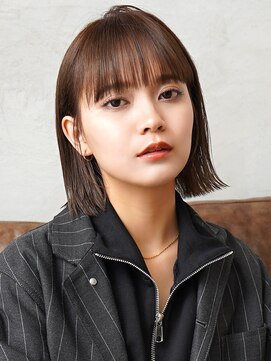 ラフィスヘアー シャルム 渋谷店(La fith hair charme) 【La fith】切りっぱなしボブ×グレーベージュ