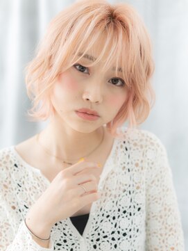 ドクターズ サロン ラブ(Dr's Salon LAB) 先パーマブリーチダブルカラーウルフカットp古河10代20代