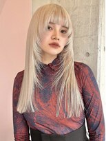 ハコ プラス(HACO+) 【Haco＋】Ibuki_ホワイトブロンド×フロントレイヤー