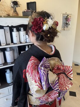 ディーヴァヘアーエズ(DIVA hair Eze) 【kotone】成人式ヘアセット＊シニヨン