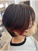 ショートスタイル×イヤリングカラー