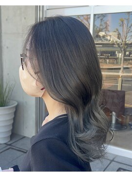 オーガニック ライフ 若葉 鶴ヶ島(organic+life) 20代30代ダブルカラーブリーチ立体感グラデーション透明感