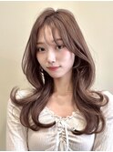 韓国風/レイヤー/小顔/前髪カット/髪質改善/グレージュ/透明感