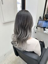 ワク 岡崎店(waku)&nbsp;バレイヤージュ×ホワイトグレー