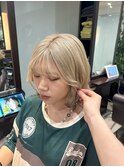 ホワイトベージュ☆透明感ハイトーンカラー