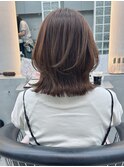 暗めカラー/韓国レイヤー/マロンベージュ/くすみベージュ/