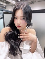 アルバム 池袋(ALBUM)&nbsp;ロング顔周りレイヤー韓国ヘアフェイスフレーミング_F20789