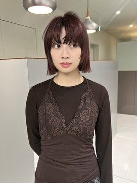 ローレンアオ(LOREN AO) 黒髪カタログ/クラゲヘアー/オリーブグレー/矢場町