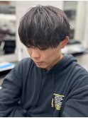ラウンドマッシュ/韓国ウルフ/シャドウパーマ/松戸駅/men's
