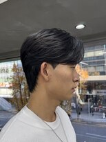 ニコ トウキョウ ロジック(nico TOKYO Logic)&nbsp;メンズセンターパートウルフセンターパートニュアンスパーマ襟足